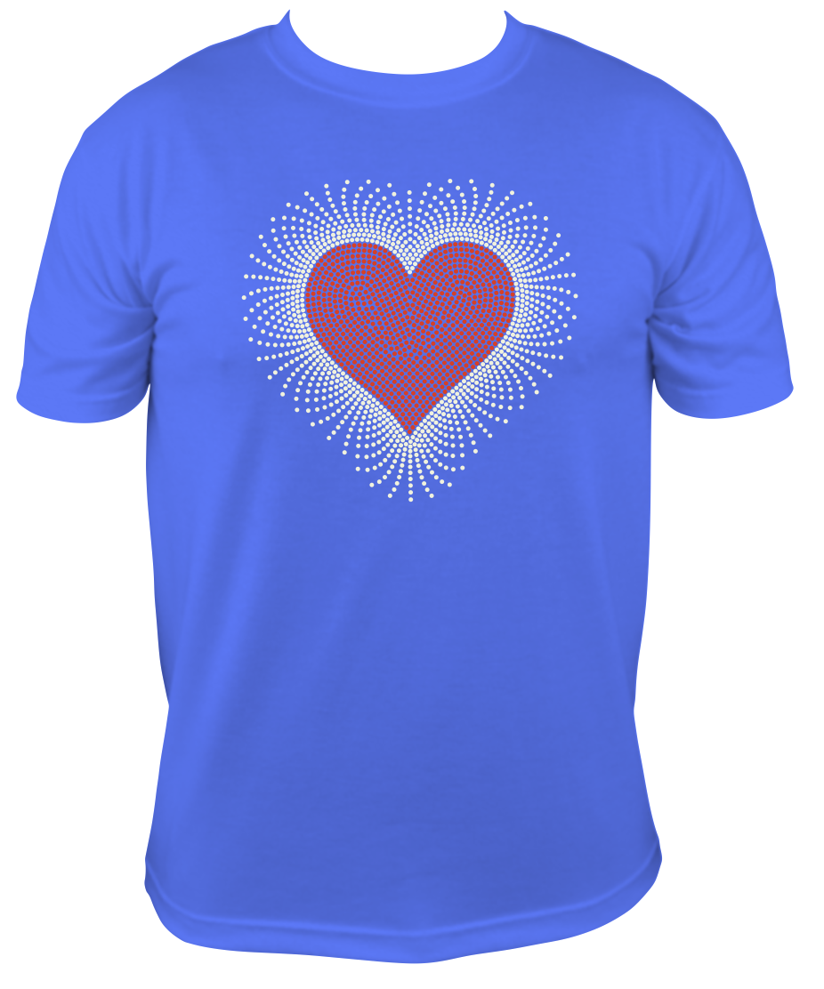 Rhinestone Scatter Heart