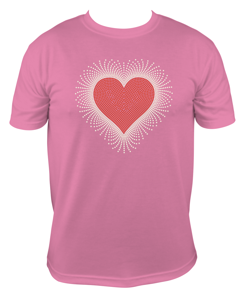 Rhinestone Scatter Heart