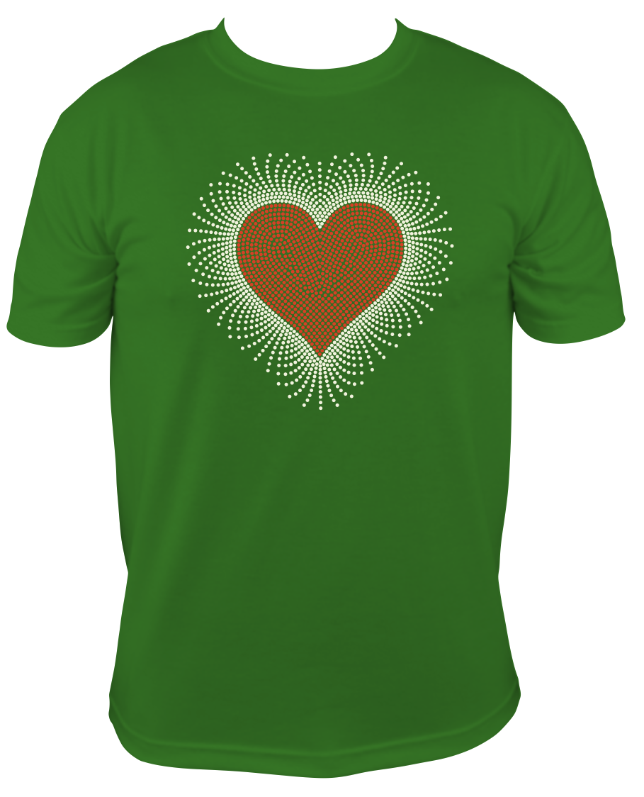 Rhinestone Scatter Heart
