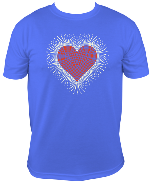 Rhinestone Scatter Heart